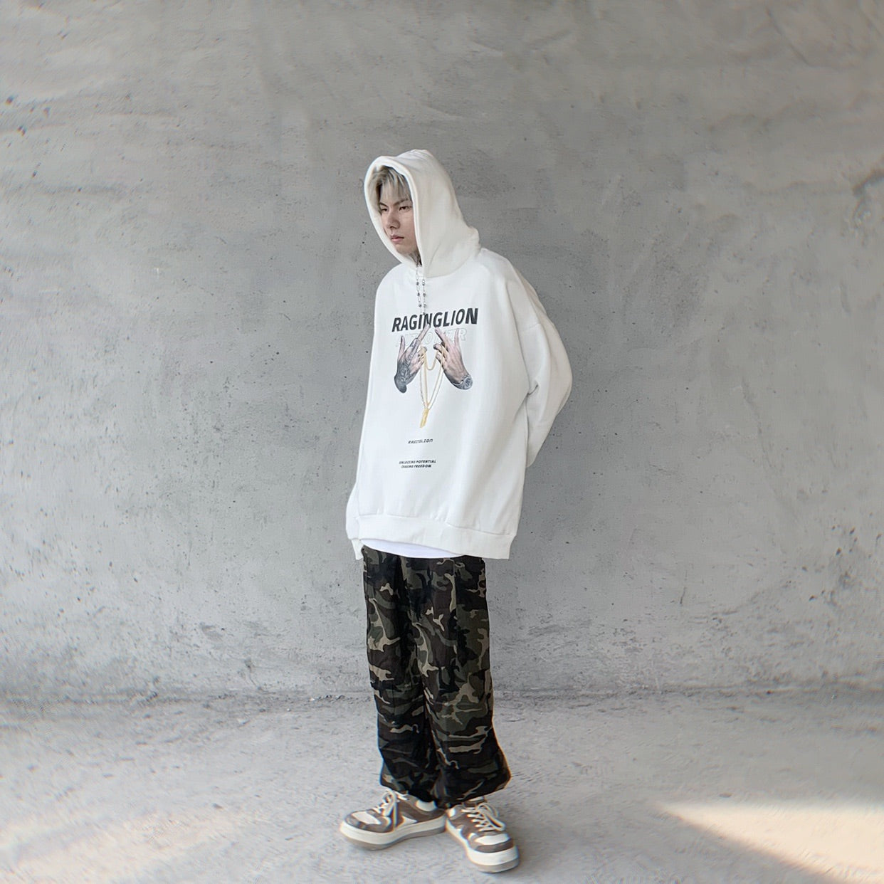 ELASTIC CAMO WAIST PANTS, JOGGER PANTS, STREETWEAR DAILY USE