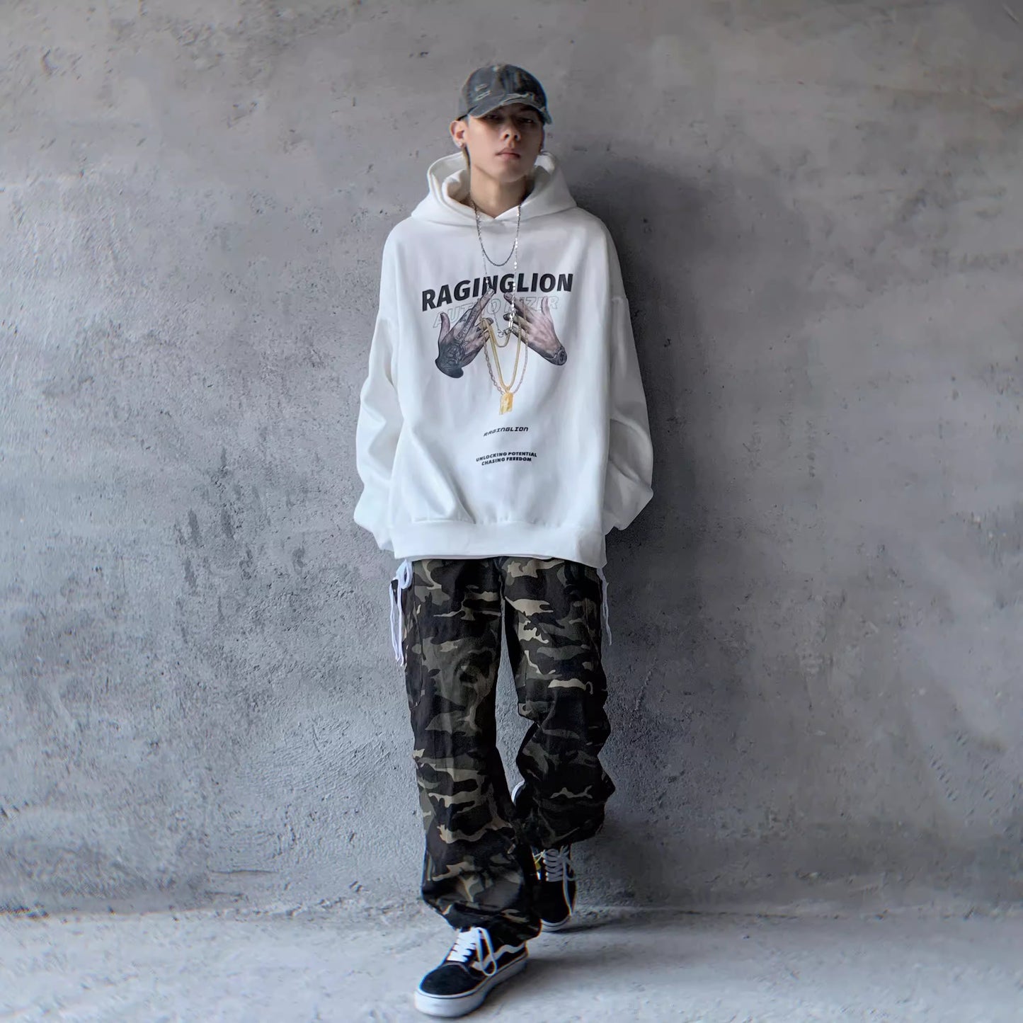 ELASTIC CAMO WAIST PANTS, JOGGER PANTS, STREETWEAR DAILY USE