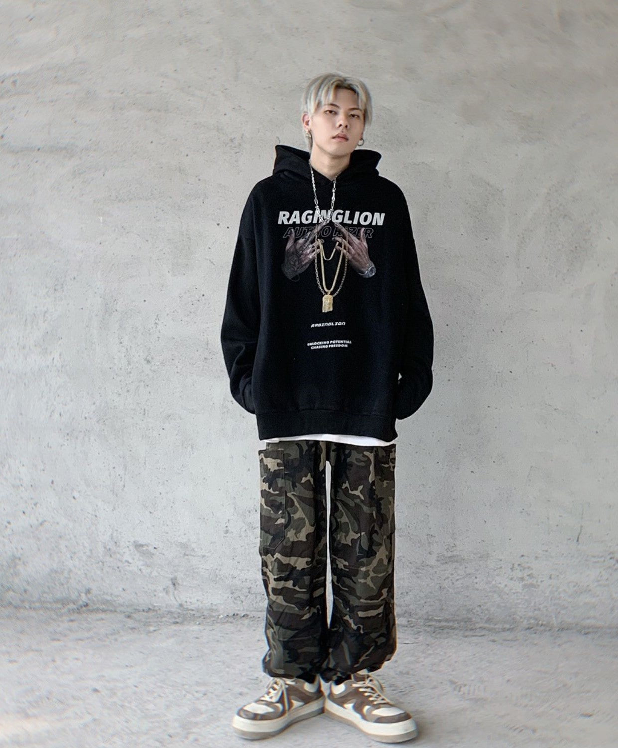 ELASTIC CAMO WAIST PANTS, JOGGER PANTS, STREETWEAR DAILY USE