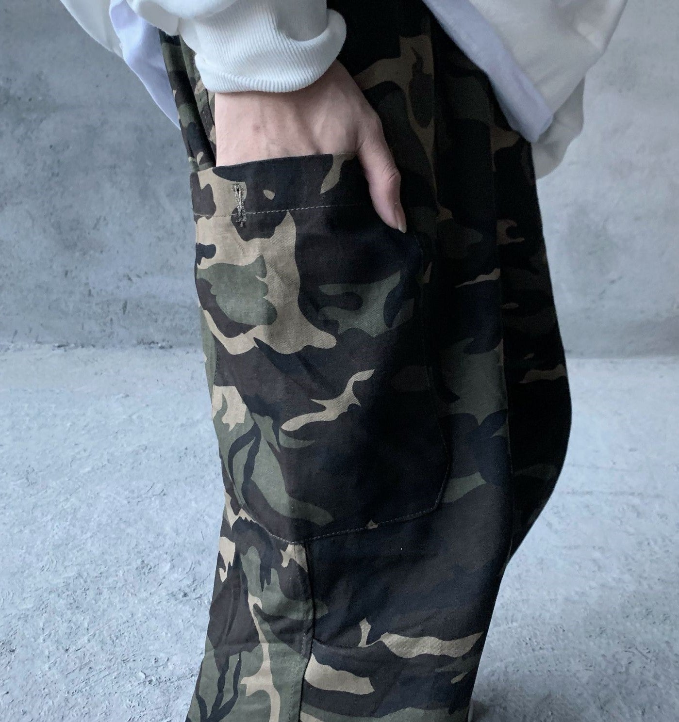 ELASTIC CAMO WAIST PANTS, JOGGER PANTS, STREETWEAR DAILY USE