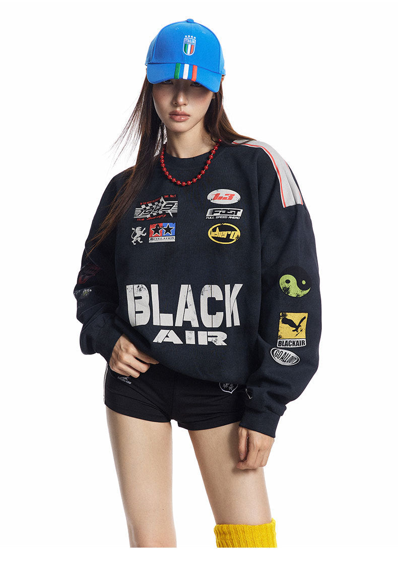 DYED SWEETER BLACKAIR STREETWEAR TEENAGER