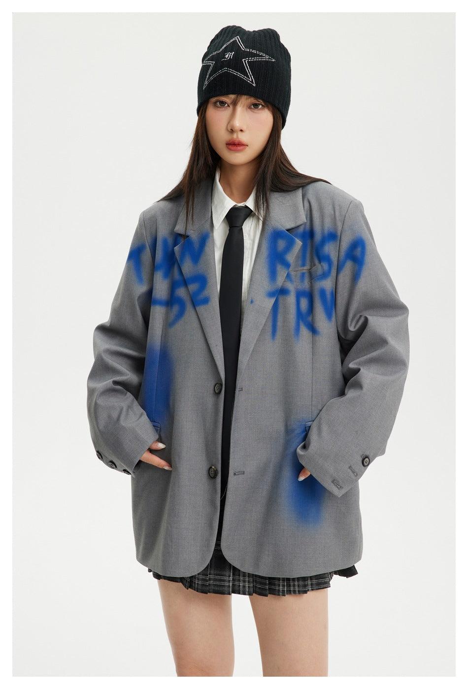 UNISEX YOUTHFUL GRAFFITI BLAZER FOR ALL STYLE