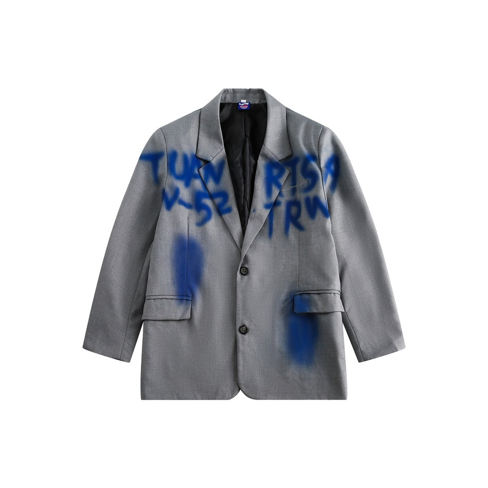 UNISEX YOUTHFUL GRAFFITI BLAZER FOR ALL STYLE