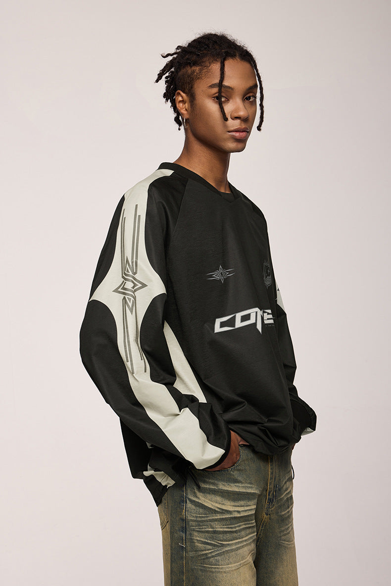 SPORTY COMBAT STYLE LONG SLEEVE STREETWEAR